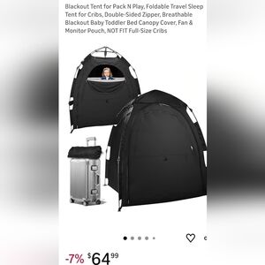 Black Travel Privacy Tent